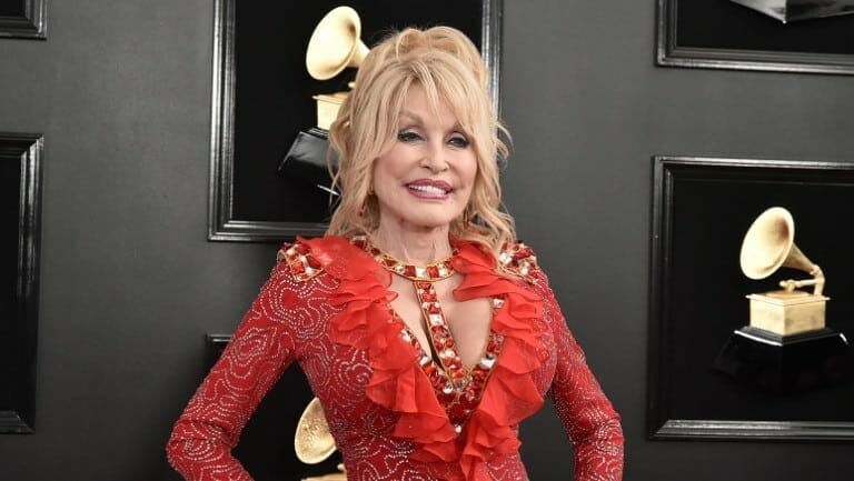 Dolly Parton at the Grammy Awards.